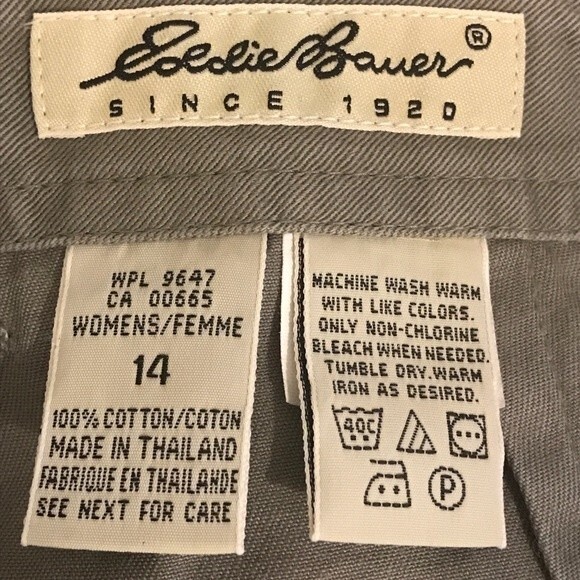 Eddie Bauer Khaki Shorts Light Olive - Picture 7 of 9